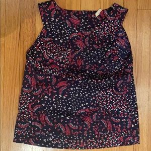Small “Tulle” Floral Boatneck Tank Top